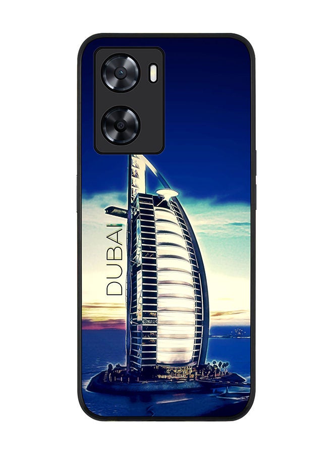 Stylizedd Rugged Black edge case for Oppo A57 4G/Oppo A77 4G/Oppo A77s Slim fit Soft Case Flexible Rubber Edges Anti Drop TPU Gel Thin Cover - Burj Al Arab - Dubai - Image 1
