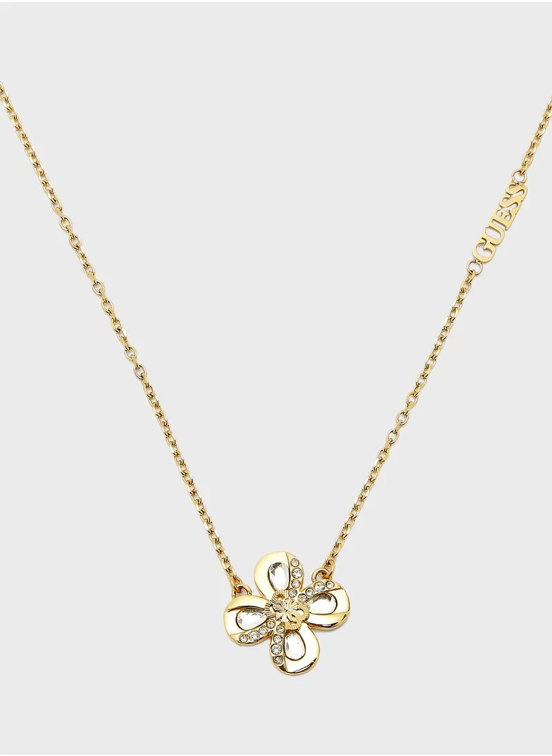 GUESS Flower Charm Necklace