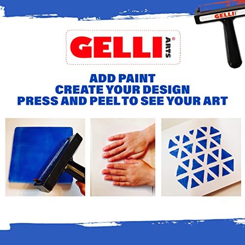 Gelli Arts Gel Printing Plates - 5" X 5" Gel Plate Class Pack, Reusable Printing Items, Printmaking Supplies for School, Clear Monoprinting, Items for Art Classes (10 Plates) - Image 4