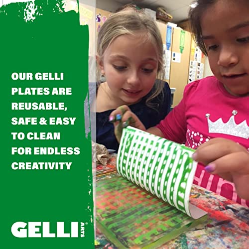 Gelli Arts Gel Printing Plates - 5" X 5" Gel Plate Class Pack, Reusable Printing Items, Printmaking Supplies for School, Clear Monoprinting, Items for Art Classes (10 Plates) - Image 3