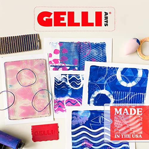 Gelli Arts Gel Printing Plates - 5" X 5" Gel Plate Class Pack, Reusable Printing Items, Printmaking Supplies for School, Clear Monoprinting, Items for Art Classes (10 Plates) - Image 5