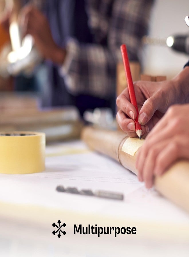 باكيدجينج سابلايز باي ميل شريط لاصق PSBM، 1.5 بوصة × 60 ياردة، عبوة من 24 قطعة، تصميم سهل التمزيق للرسم والفنون والحرف اليدوية [متوسط التحمل] - Image 3