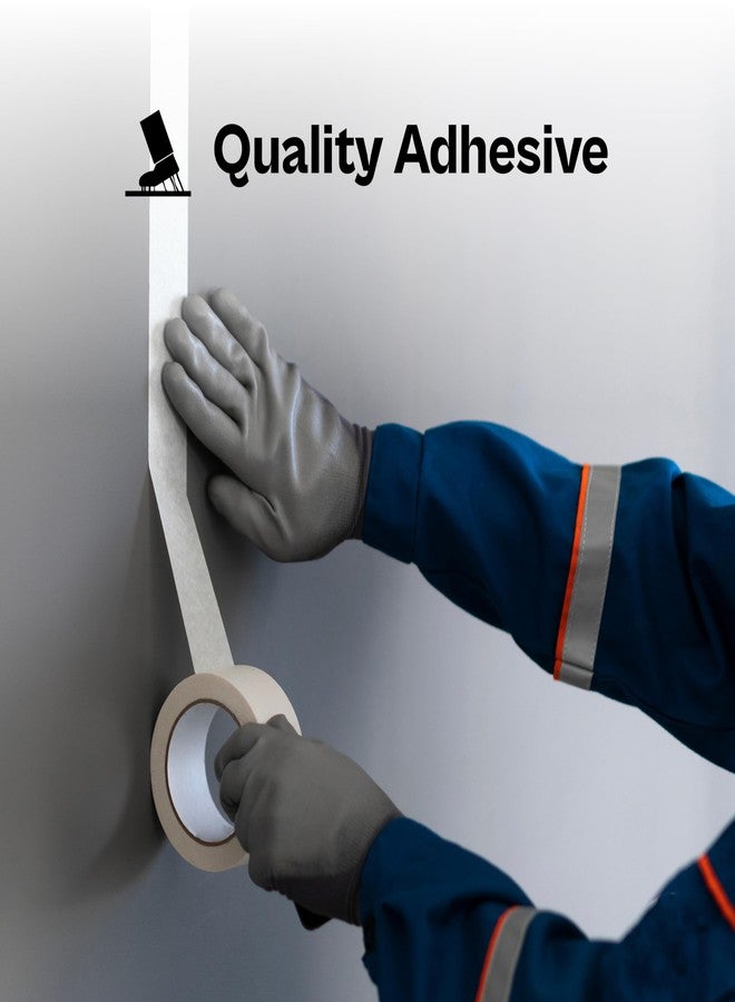 باكيدجينج سابلايز باي ميل شريط لاصق PSBM، 1.5 بوصة × 60 ياردة، عبوة من 24 قطعة، تصميم سهل التمزيق للرسم والفنون والحرف اليدوية [متوسط التحمل] - Image 4