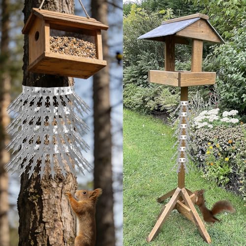 Bublador Bird Squirrel Spikes and Squirrel Proof Baffle,for Bird Feeders and Pole,Outside Fence,Wall,Tree,Drainpipes,Deterrent Effective Against Pigeons,Raccoons,Mice and Cats.80 inches - Image 4