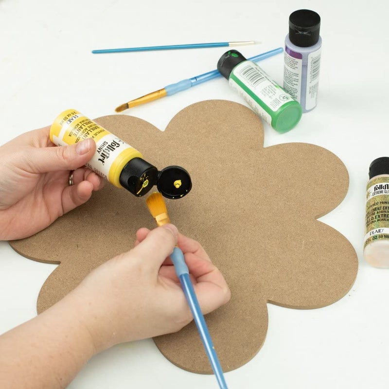 Snoogg MDF Wood Board for Art and Craft for Resin Art, Mandala, Model Building, Dollhouse Décor, Painting DIY Plaque Artist Painting, Model Building, Dollhouse Décor Size 10 Inch Pack-15 - Image 4