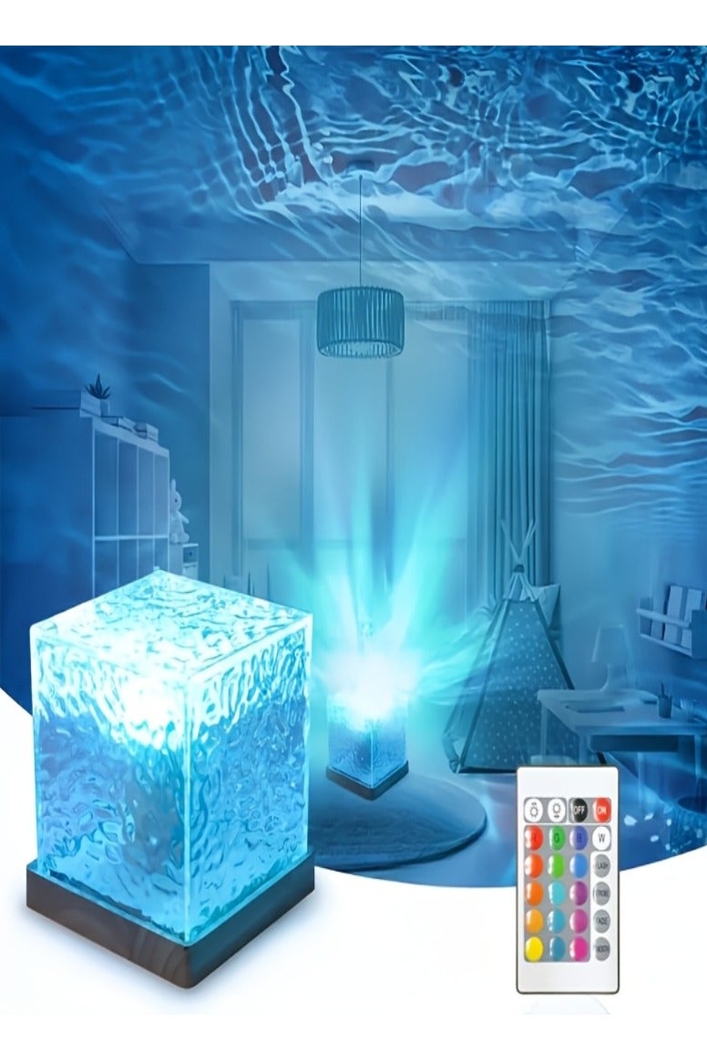 16 لونًا من إضاءة LED ليلية تعمل باللمس مع خاصية استشعار الموجات وخاصية التعتيم والتدوير التلقائي، تعمل بالطاقة عبر USB لتزيين المنزل وإضاءة السقف وهدية عيد الميلاد وديكور الحفلات - Image 1