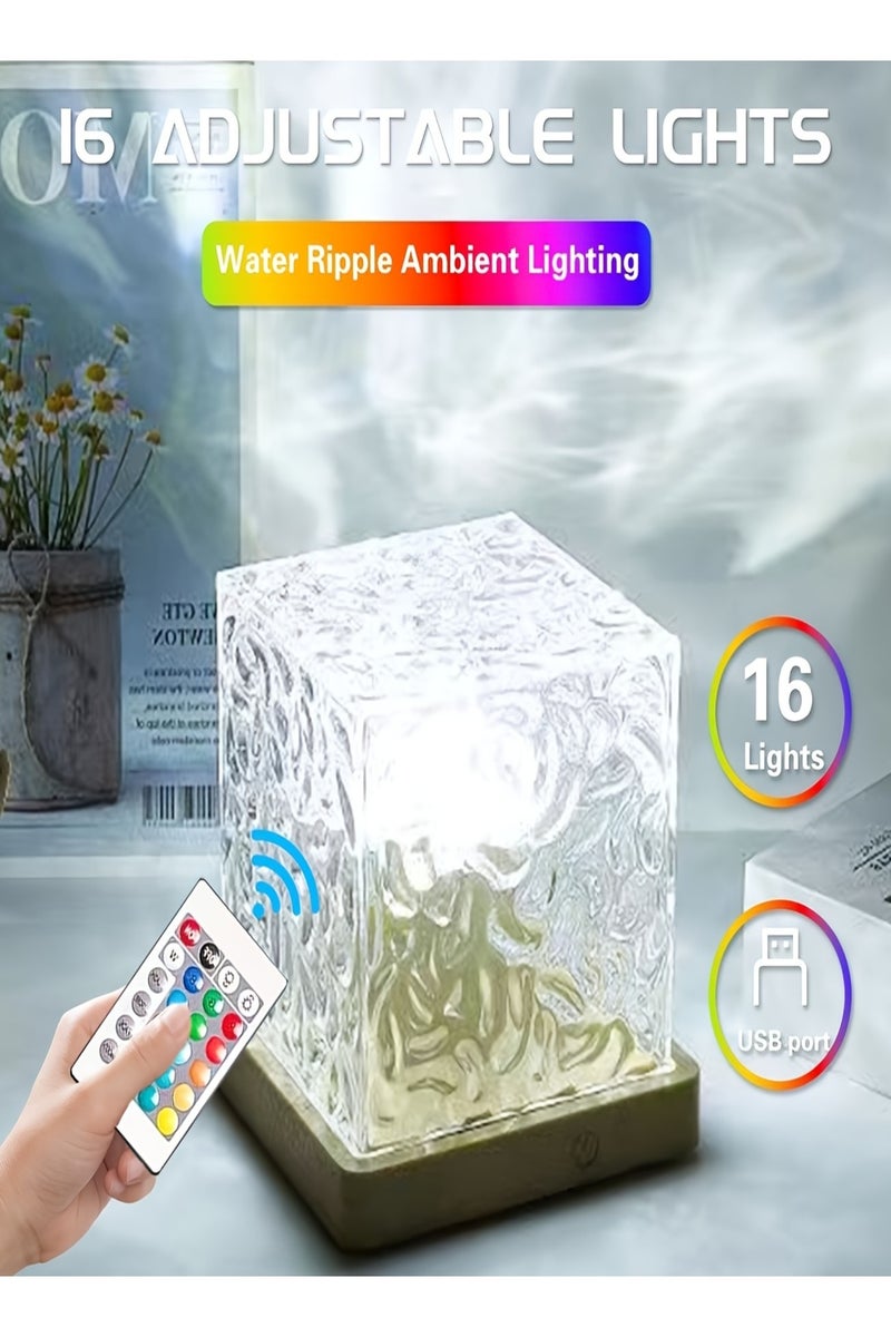16 لونًا من إضاءة LED ليلية تعمل باللمس مع خاصية استشعار الموجات وخاصية التعتيم والتدوير التلقائي، تعمل بالطاقة عبر USB لتزيين المنزل وإضاءة السقف وهدية عيد الميلاد وديكور الحفلات - Image 3