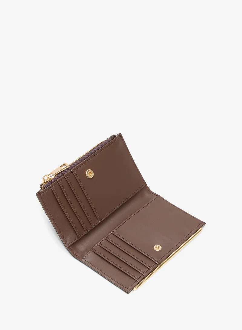 Aldo DARK BROWN Mereclya Bi-Fold Wallet for Women | Best Price UAE