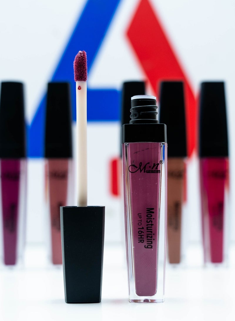 Menow Moisturizing Lip Gloss up to 16HR 6 Pcs - Group 1 Multicolor - Image 2