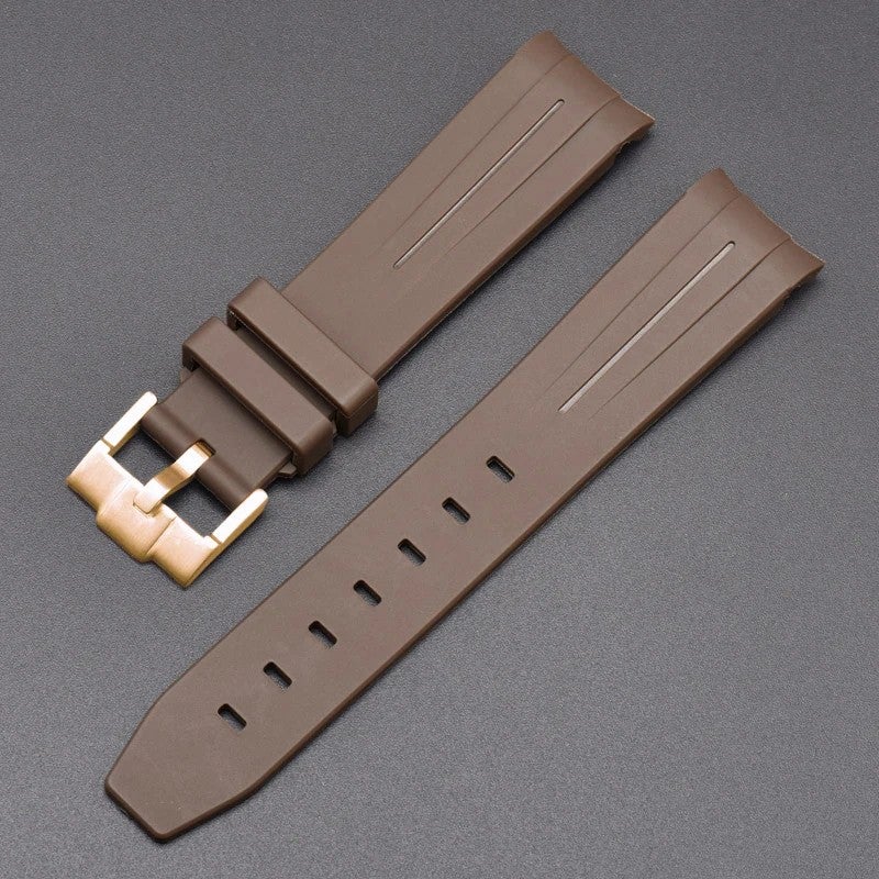 Bluejw 42 Colors Curved End Sport Rubber Watch Bands 20mm 21mm 22mm – Water Resistant Replacement Watch Strap for Men and Women - Image 1