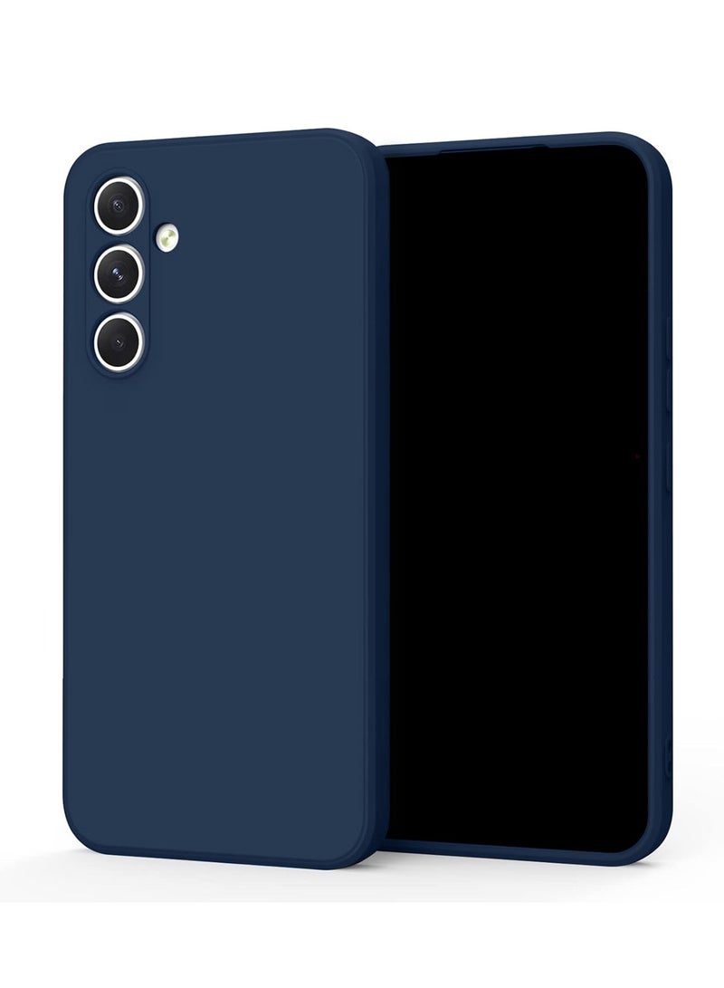 Wtech Samsung Galaxy A36 5G 2024 / Samsung Galaxy A56 5G 2025 Premium Soft Liquid Silicone Case Cover - Storm Blue - Image 1