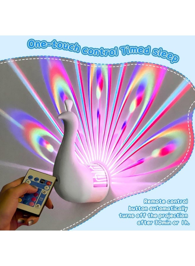 مصباح الطاووس الساحر – أجواء رومانسية بألوان متغيرة ولمسة فنية فريدة - Image 4