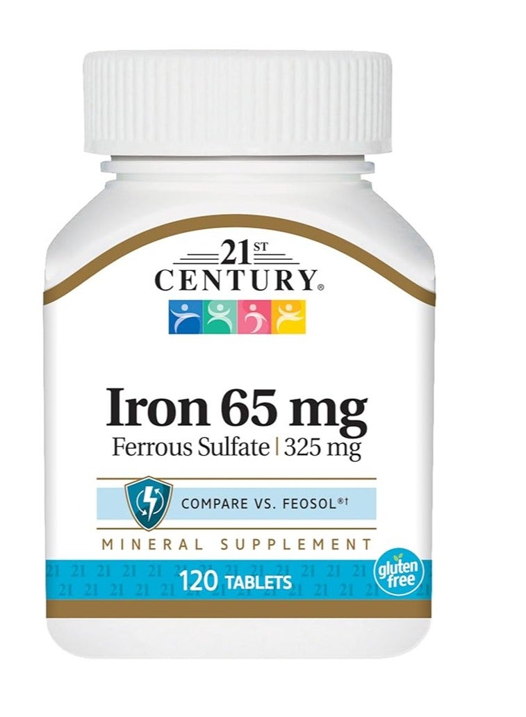 حديد 65 ملجم كبريتات الحديدوز 325 ملجم - 120 قرص