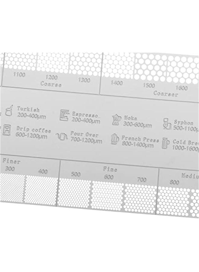 OCTOBER Coffee Ground Measuring Rulers, Coffee Ground Comparison Marker Coffee Powder Size Scale for Coffee Maker Home Cafes Bars, Style A - Image 2