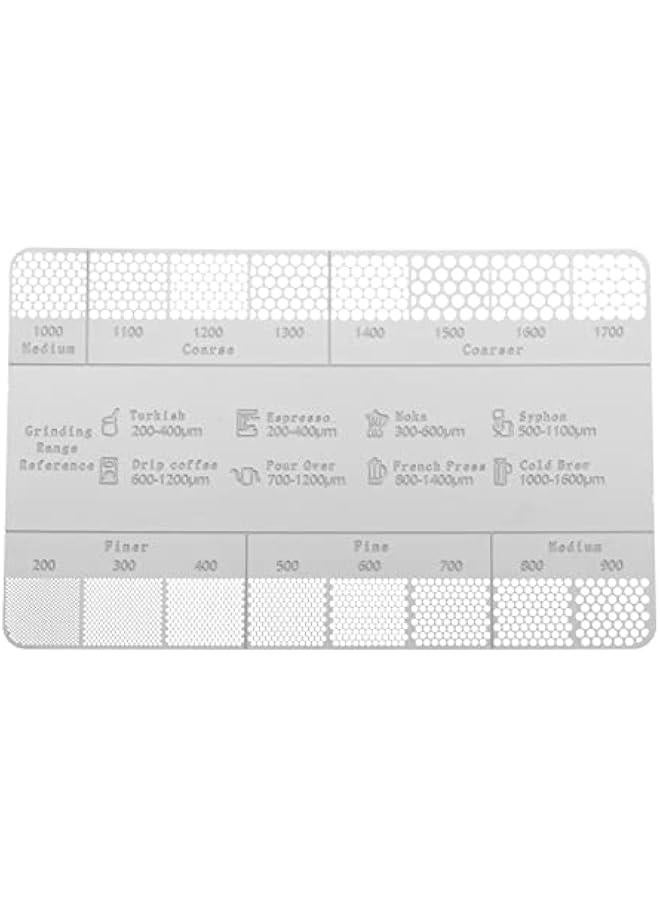 OCTOBER Coffee Ground Measuring Rulers, Coffee Ground Comparison Marker Coffee Powder Size Scale for Coffee Maker Home Cafes Bars, Style A - Image 1