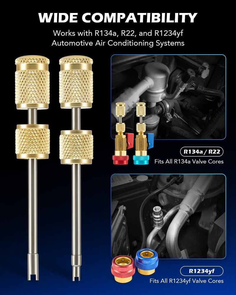 Orion Motor Tech Automotive AC R134A R1234YF Valve Core Remover and Installer Tool Set - Image 3