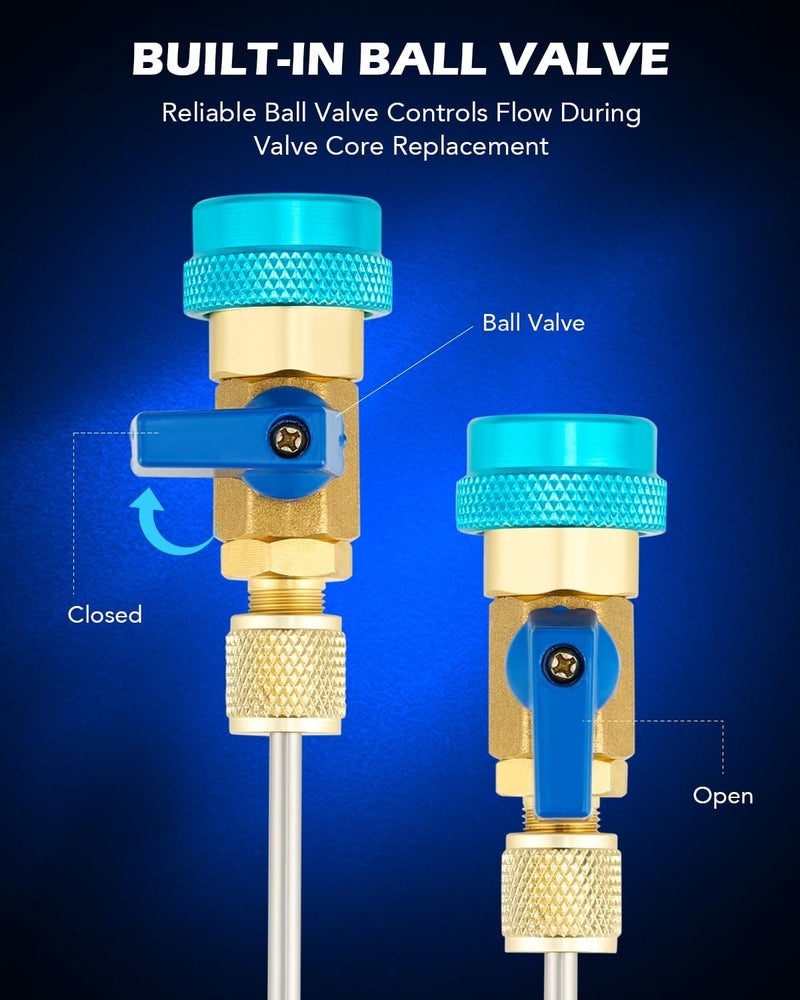 Orion Motor Tech Automotive AC R134A R1234YF Valve Core Remover and Installer Tool Set - Image 5