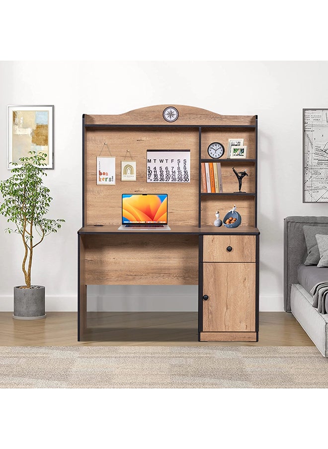 Home Box Crew 1-Drawer 1-Door Study Desk with Hutch 50 x 160 x 120 cm  - Image 1