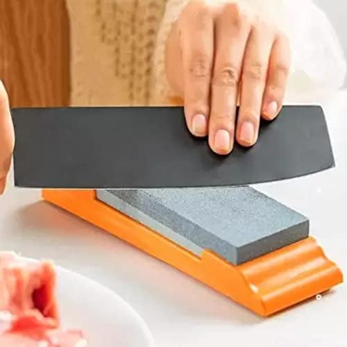 SBA PRIME Sharpening Stone Double-Sided Carborundum Whetstone with Plastic Base and Non-Skid Bottom - Image 4