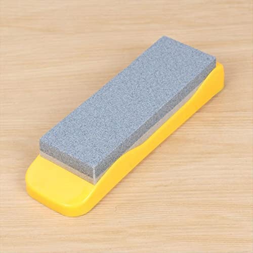 SBA PRIME Sharpening Stone Double-Sided Carborundum Whetstone with Plastic Base and Non-Skid Bottom - Image 5