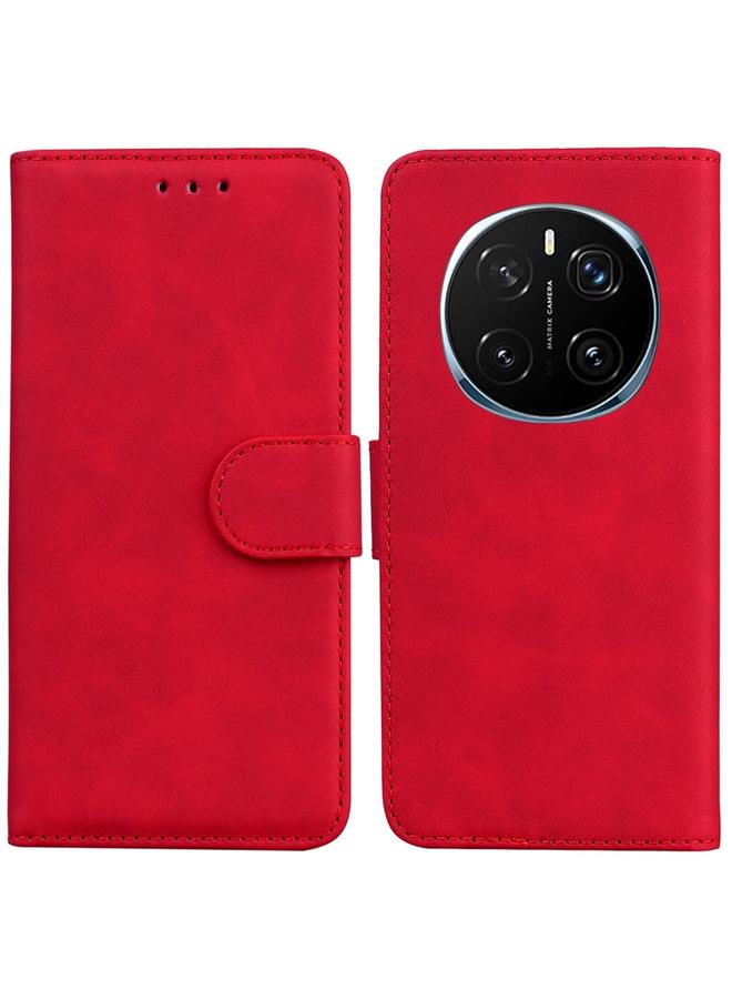 S-TOP Case For Honor Magic7 Pro Skin Feel Pure Color Flip Leather Phone Case - Image 1