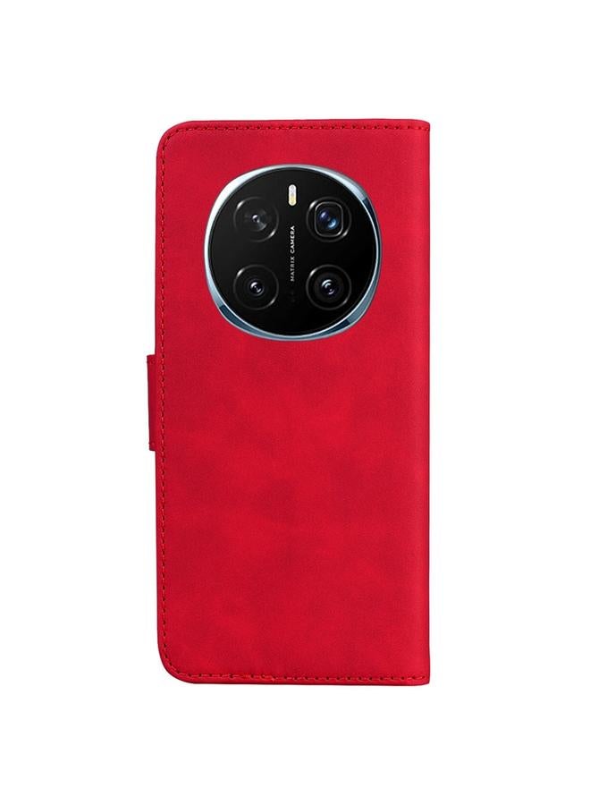 S-TOP Case For Honor Magic7 Pro Skin Feel Pure Color Flip Leather Phone Case - Image 3