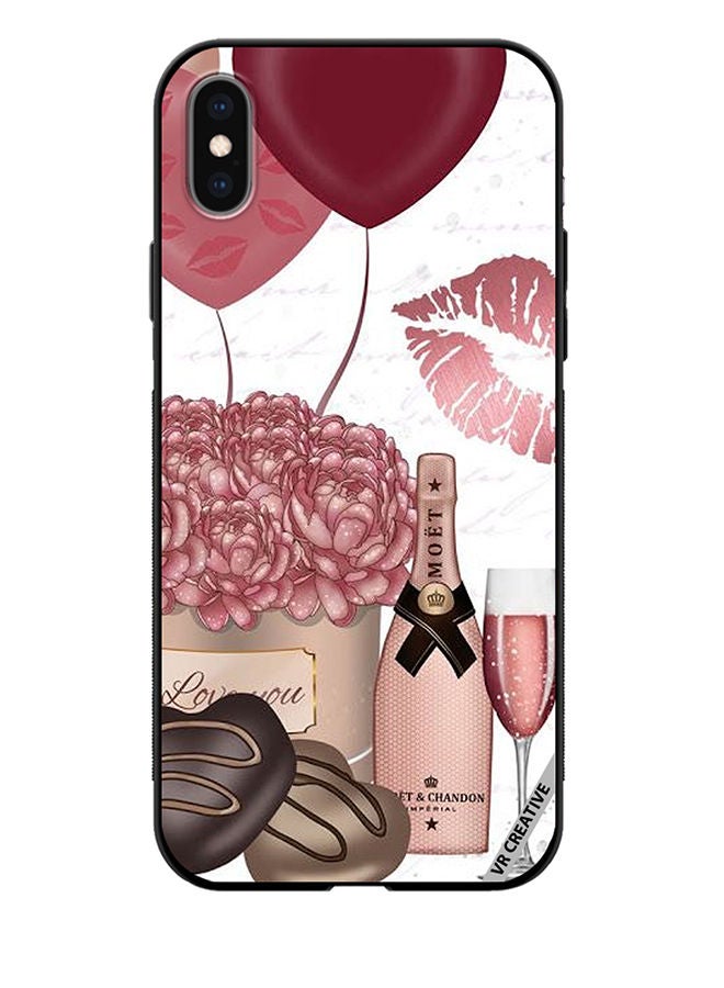VR CREATIVE Protective Case Cover For Apple iPhone XS Max Girl Celebrations Design Multicolour - Image 1