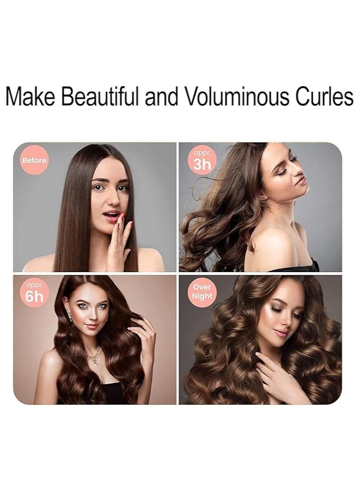 Heatless Hair Curler, 3 Pcs Overnight Curlers for Long Hair with Hook, Lazy Curlers, Sleep Styling Tools, Hair Curler Not Damage Hair, Natural Soft Wavy Curly Hair for Women (Black, Large)  - Image 4