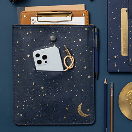 IF Bookaroo Books Stuff Pouch - Moon & Stars, Dark Blue/Gold - Image 5