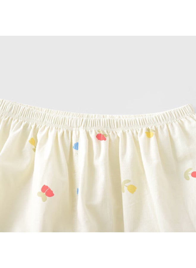 Yooqi Baby Girl Short Sleeve Shorts New Summer Thin Baby Summer Clothes Cute Small Suit Girls One-Year-Old Clothing