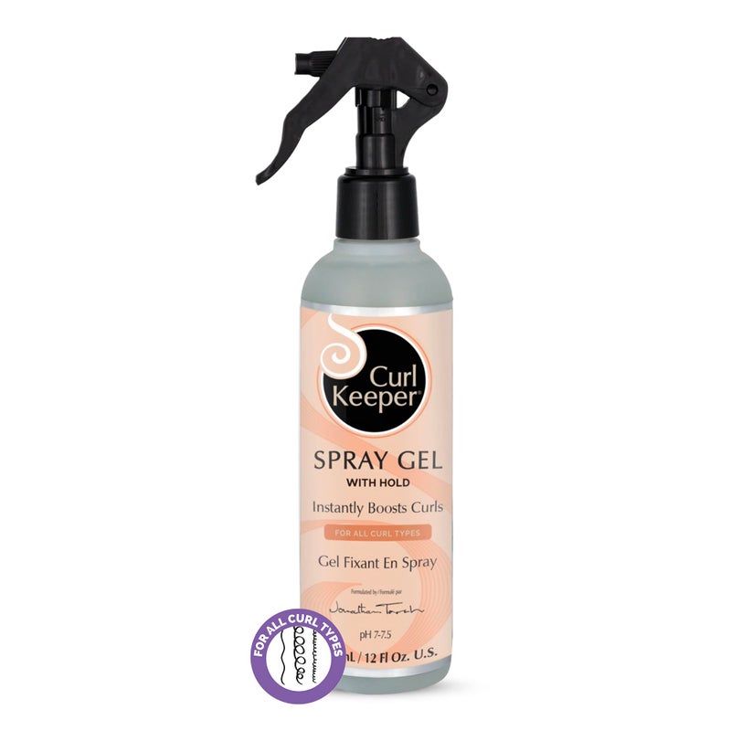 Curl Keeper Hair Gel for Curls - Water-Based Styling Gel with Instant Hold and Boost for All Curl Types, 12 Fl Oz (For Women & Men) - Image 1