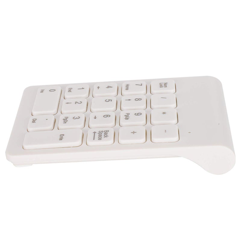 Wireless Numeric Keypad USB Keyboard For Laptop Fast Signal Transmission White - Image 3