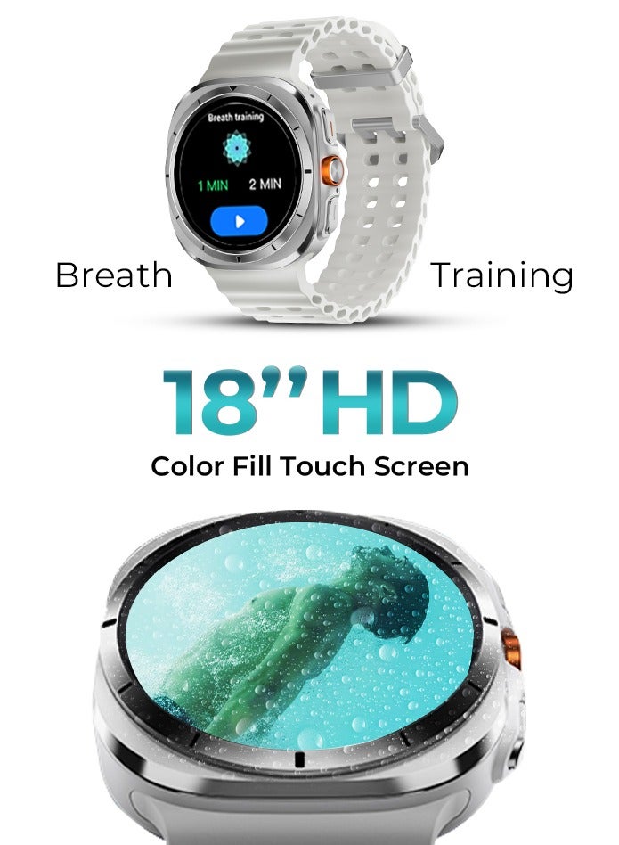 Charome ساعة ذكية متقدمة للغاية شاروم T14 بتصميم فضي أنيق تتبع اللياقة البدنية، مراقبة الصحة، عمر بطارية طويل، مقاومة للماء، شاشة تعمل باللمس - Image 3