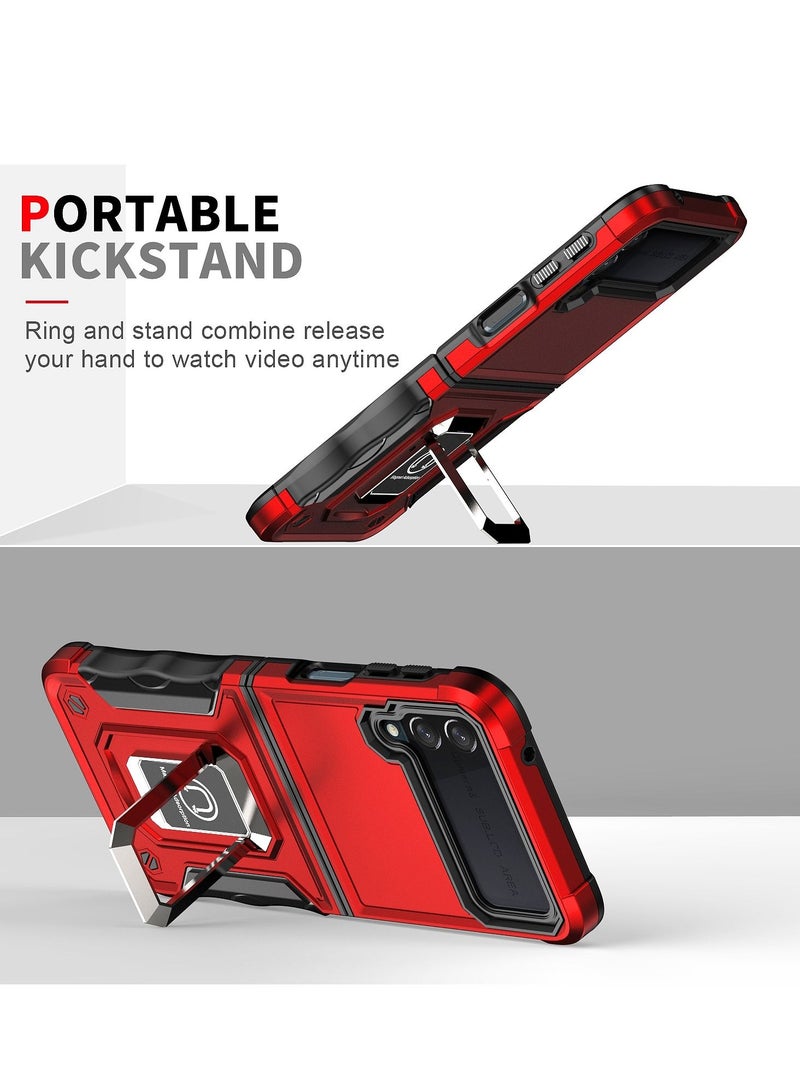 GULFLINK Back Cover Phone Protect Case For Samsung zfilp4 Red - Image 4