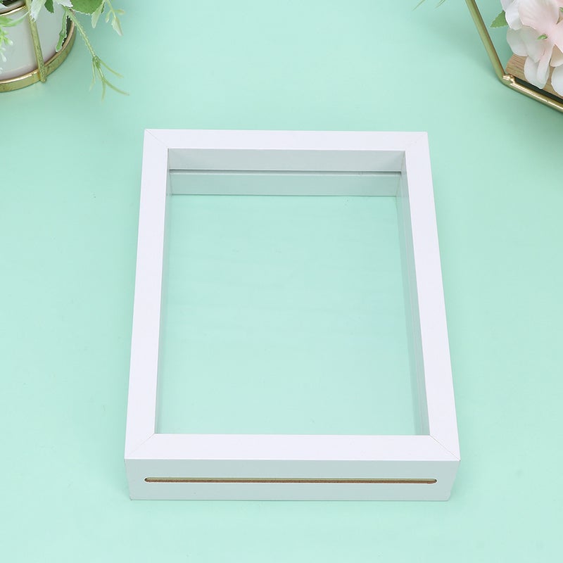 1Pc Double Sided Glass Photo Frame Transparent Specimen Clip Picture Frame - Image 1