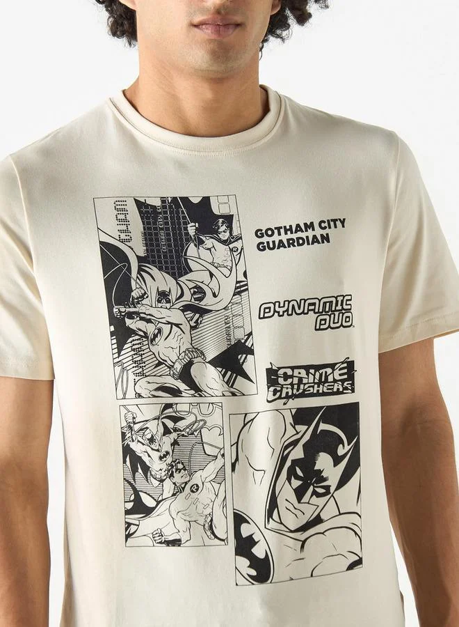 SP Characters Graphic Print T-shirt with Short Sleeves