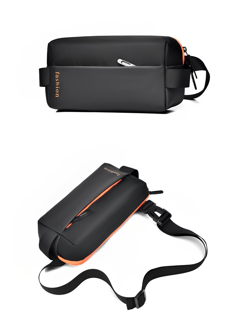 Skycare Skycare Men's Chest Bag, Waterproof Crossbody Shoulder Bag with Large Capacity for Commuting and Traveling  - Image 5