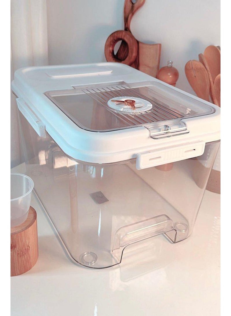 Storage & Organization Food Storage Box for Grain Rice Bucket Kitchen Rice Container  - Image 1