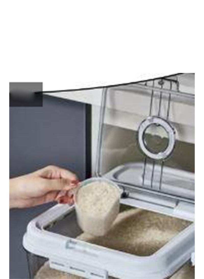 Storage & Organization Food Storage Box for Grain Rice Bucket Kitchen Rice Container  - Image 4