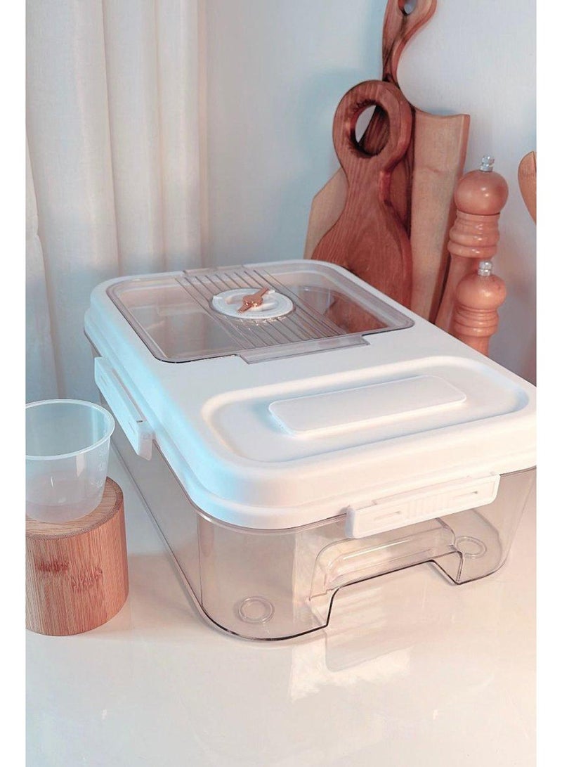 Storage & Organization Food Storage Box for Grain Rice Bucket Kitchen Rice Container  - Image 5