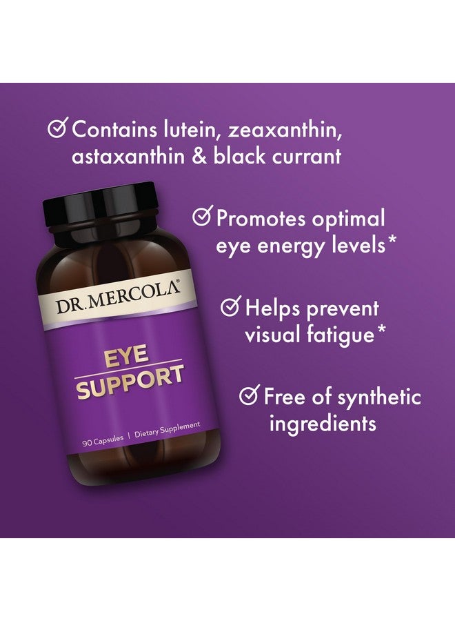Dr. Mercola Eye Support, 90 Servings (90 Capsules), Dietary Supplement, Supports Eye and Vision Health, Non-GMO