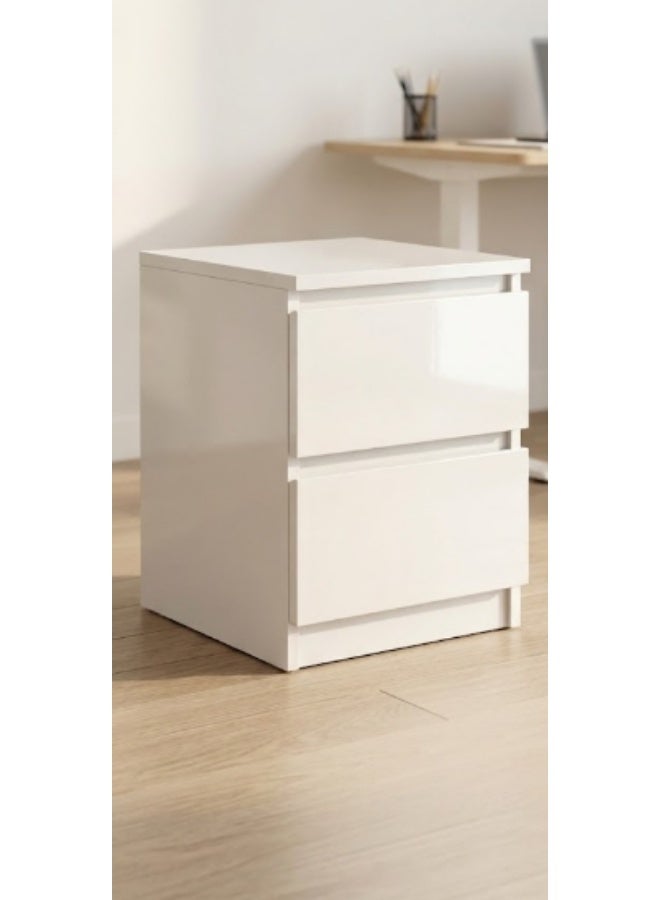 Modern MDF nightstand - Height 55 cm - Width 40 cm - Depth 40cm - Image 1