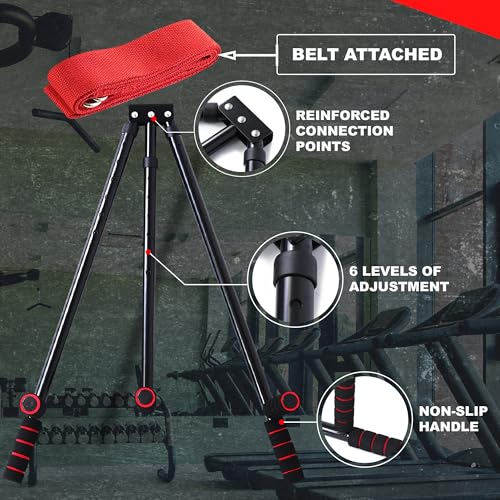 MuscleForge 3 Bar Leg Stretcher for Splits and Adductor Stretch to Over 180°, Split Machine for Flexibility with 6 Regulations - Legs Spreader, Groin Stretcher, Ballet, with Padded Grips and Strap - Image 3
