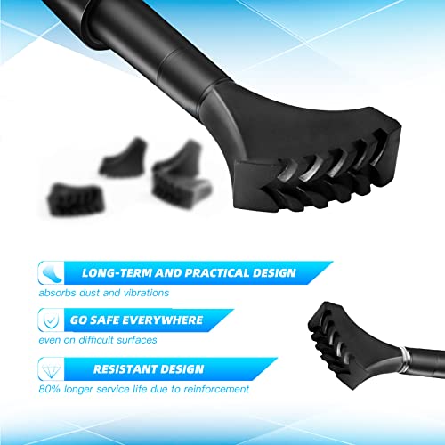 TOUGS 6 Pack Hiking Walking Sticks Rubber Tips, Replacement Tips Protectors for Trekking Poles, Fits Most Standard Hiking, Trekking, Walking Poles (Shoe Shape Tips) - Image 5