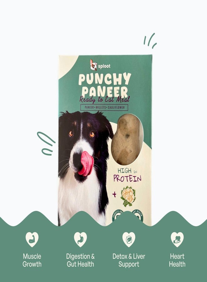Sploot Punchy Paneer Fresh Food, No Preservatives, Vegetarian, Dog Wet Food for Puppy & Adult Dogs, All Life Stages (100gm | Pack of 3) - Image 3