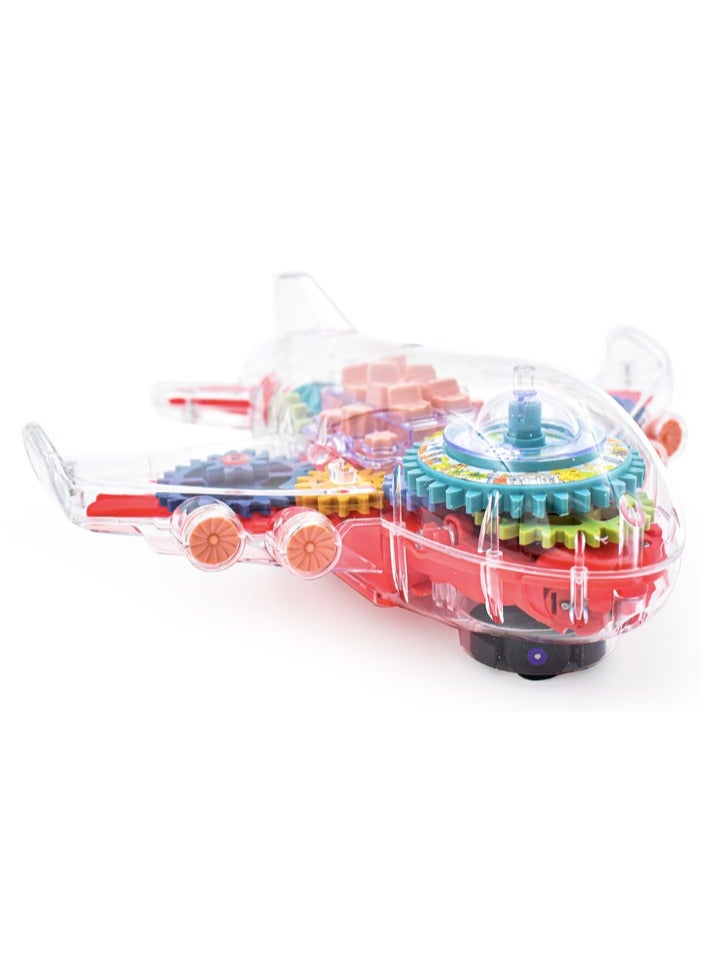 Transparent mechanical plane toy  - Image 2