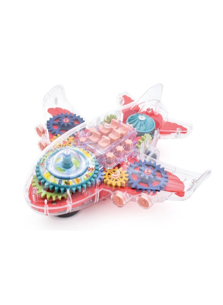 Transparent mechanical plane toy  - Image 3