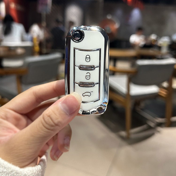 Car Key Cover Suitable For Volkswagen, Bmw, Tiguan, Lingdu, Lavida, And Multiple Models With Lanyard Buckle And Car Key Shell - Image 1