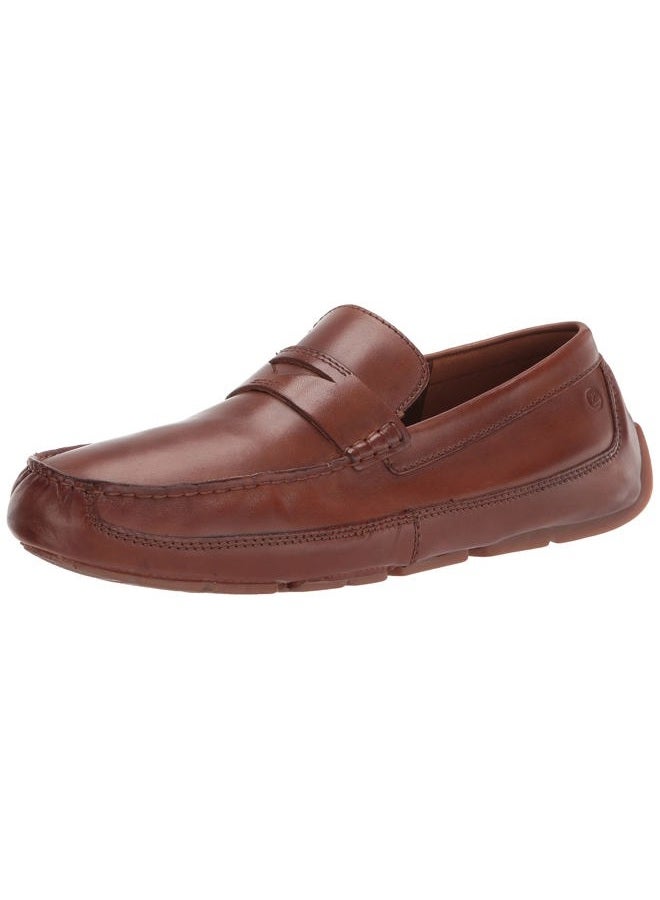 clarks Men's Markman Way Loafer, Dark Tan Leather, 39.5 EU Wide - Image 1