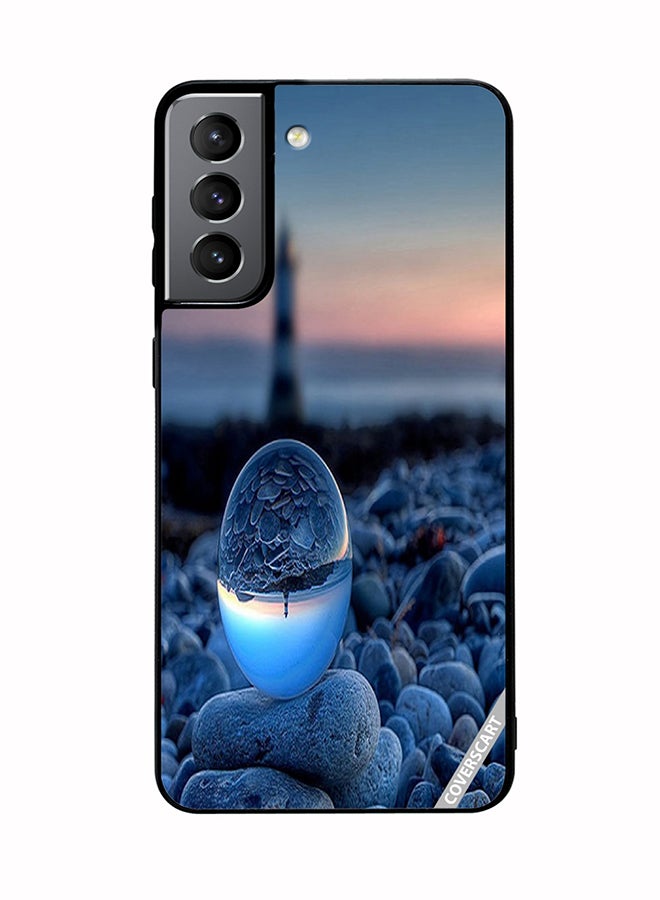 COVERSCART Protective Case Cover For Samsung Galaxy S21 5G Lighthouse And A Crystal Ball Design Multicolour